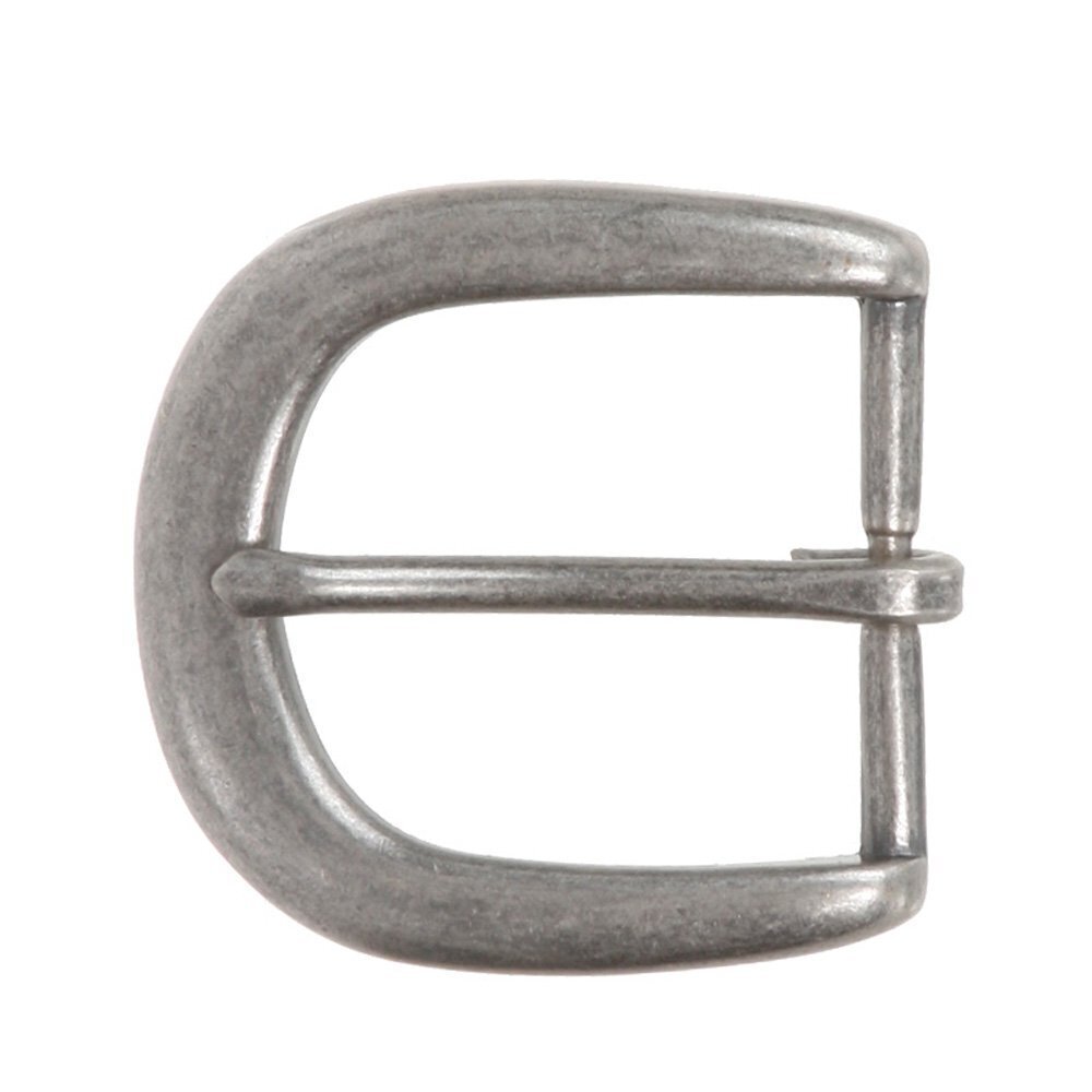 4999 1 1/4" 34 mm Nickel Free Single Prong Horseshoe Belt Buckle, Antique